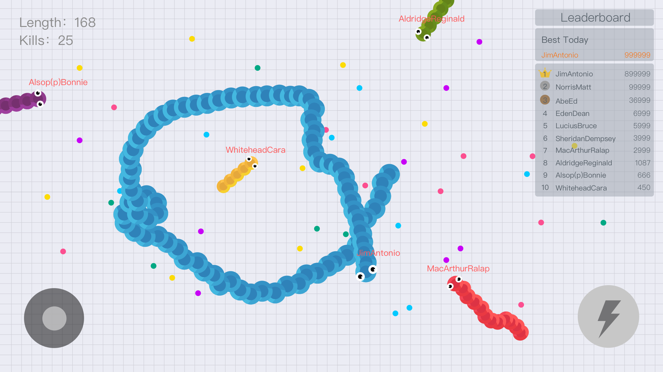اسکرین شات 3 بازی Snake Off - More Play,More Fun