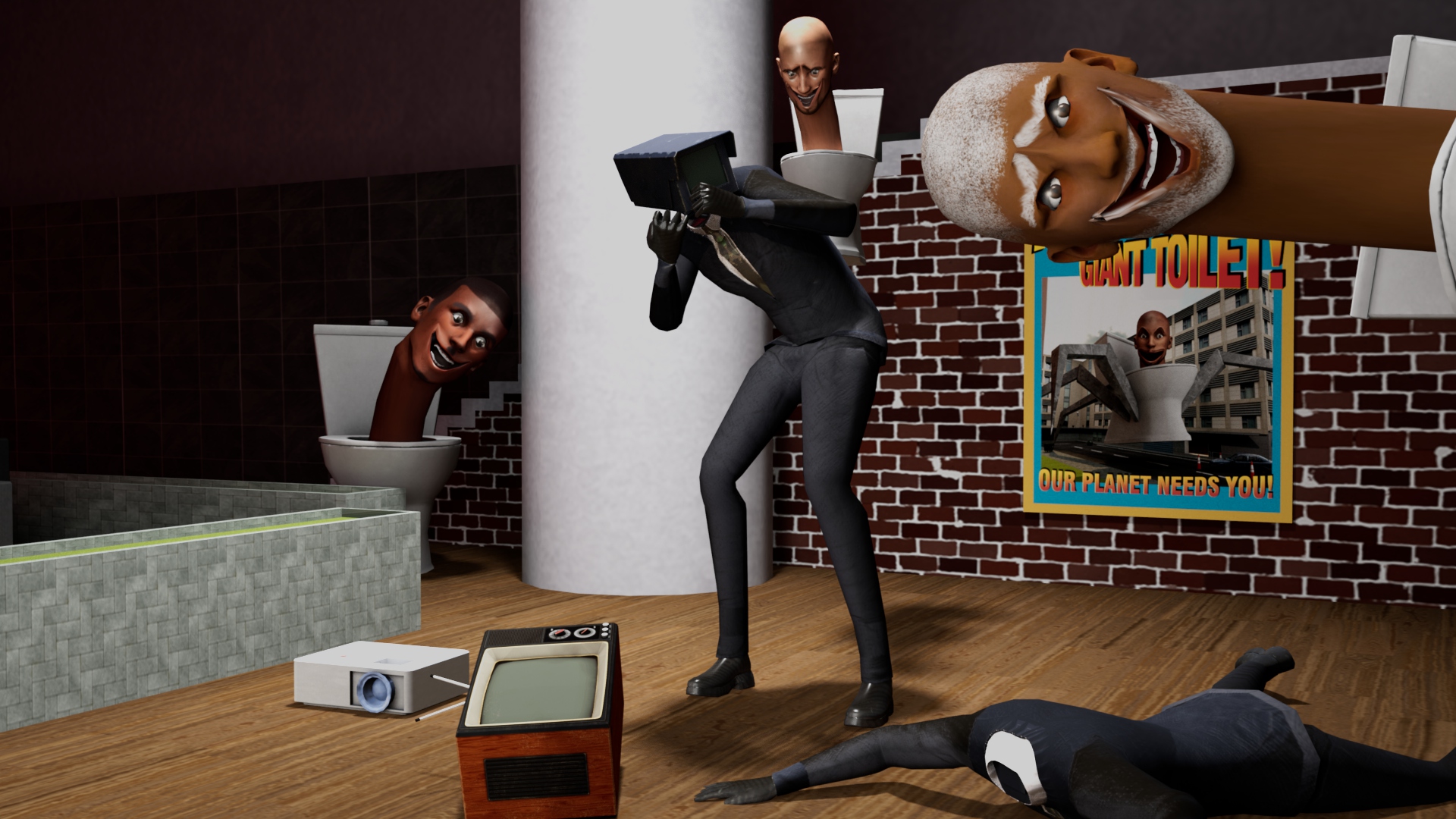 اسکرین شات 5 بازی Toilet Monster Life Challenge