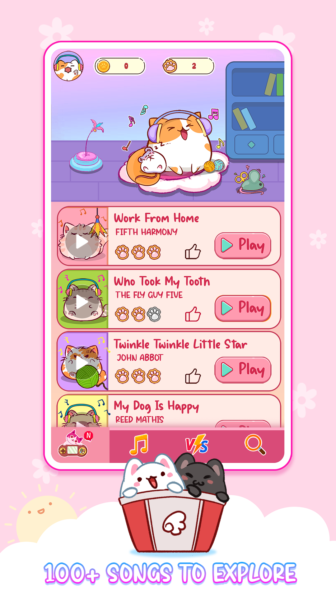 اسکرین شات 5 بازی Cat Tiles: Cute Piano Game