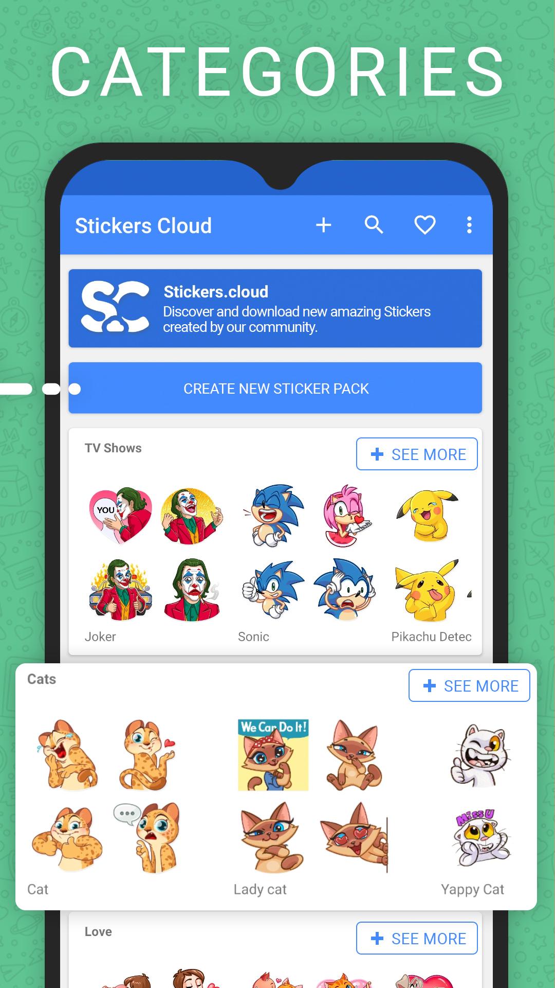 اسکرین شات 2 برنامه Stickers Cloud & Sticker Maker