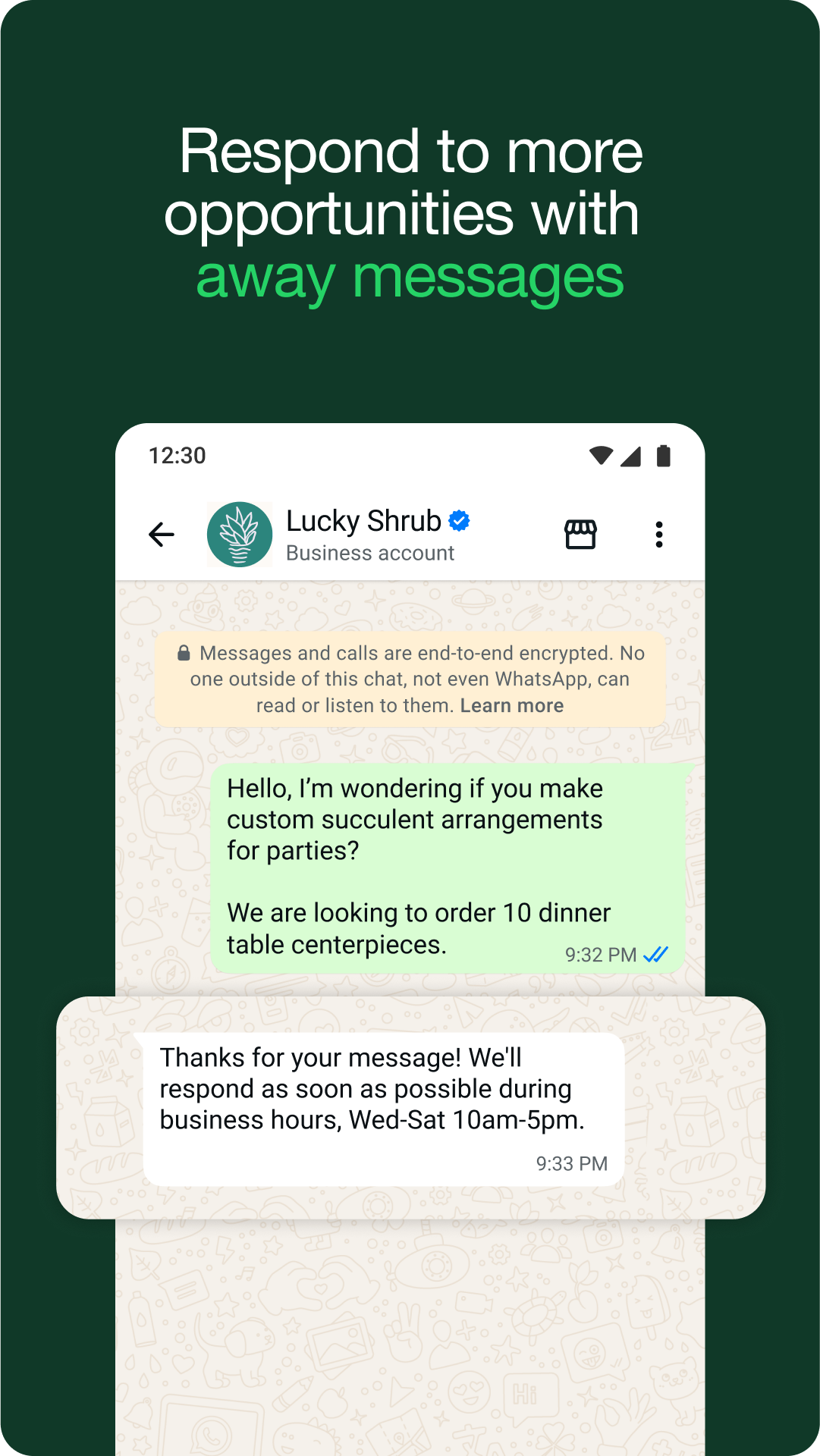 اسکرین شات 4 برنامه WhatsApp Business