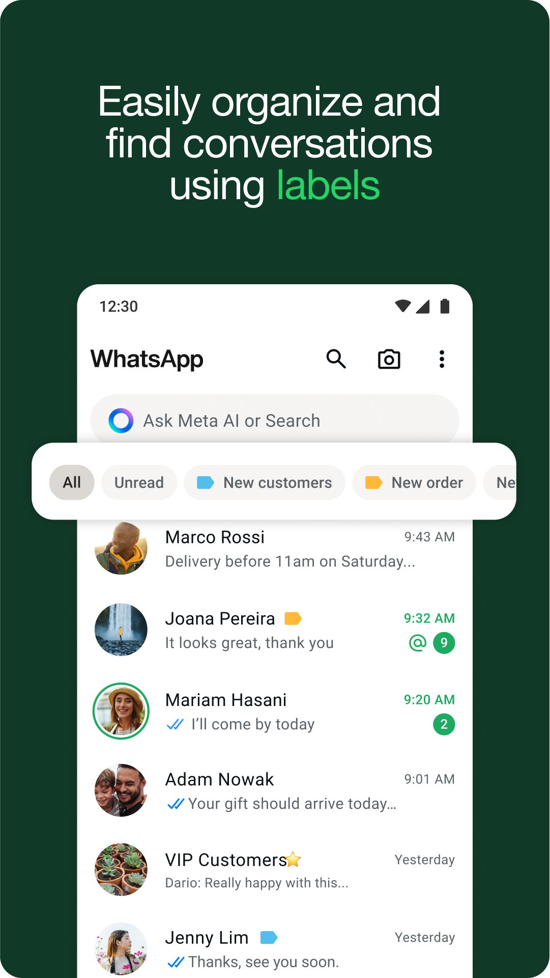 اسکرین شات 7 برنامه WhatsApp Business