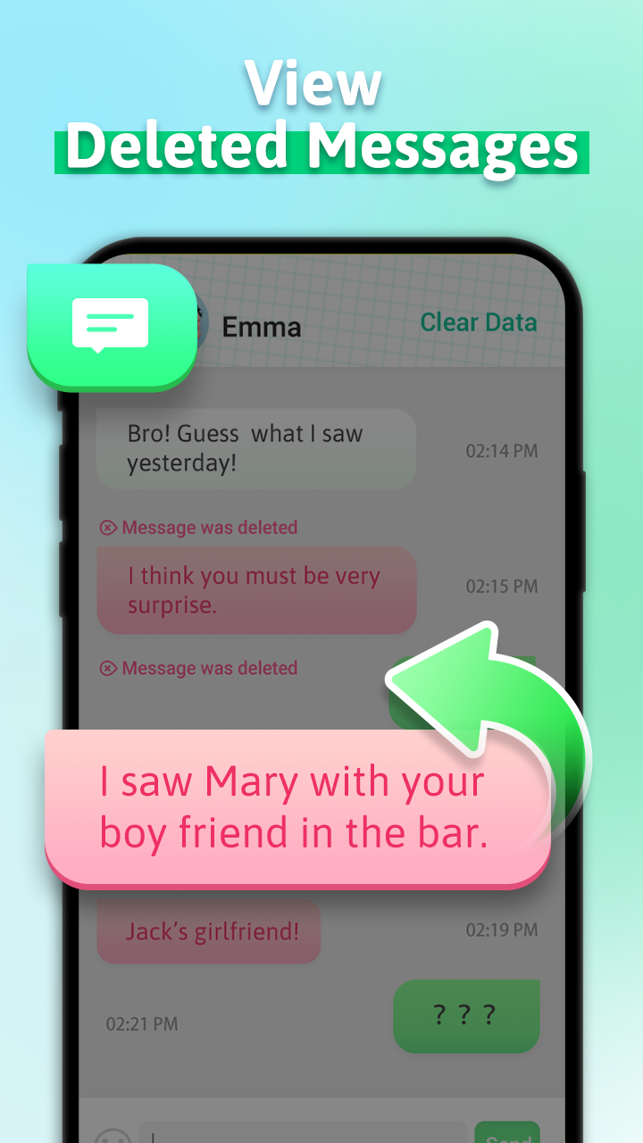 اسکرین شات 4 برنامه Recover Deleted Messages