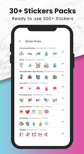 اسکرین شات 3 برنامه Fancy Text + Sticker Maker (WAStickerApps)