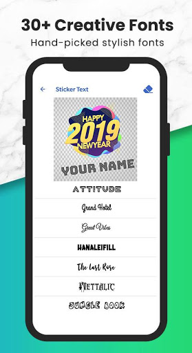 اسکرین شات 6 برنامه Fancy Text + Sticker Maker (WAStickerApps)