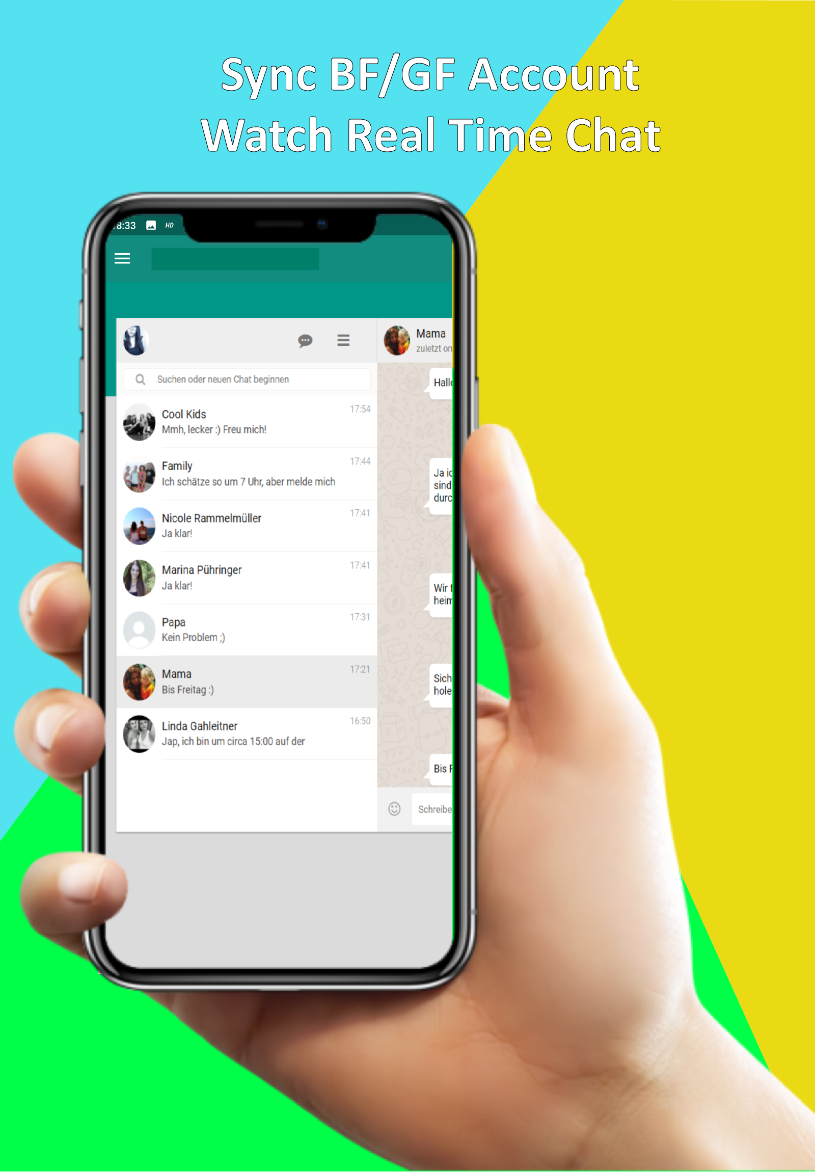 اسکرین شات 2 برنامه Multi Web Chat - Read Secretly