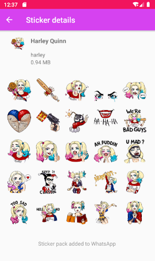 اسکرین شات 4 برنامه Harley stickers for Whatsapp