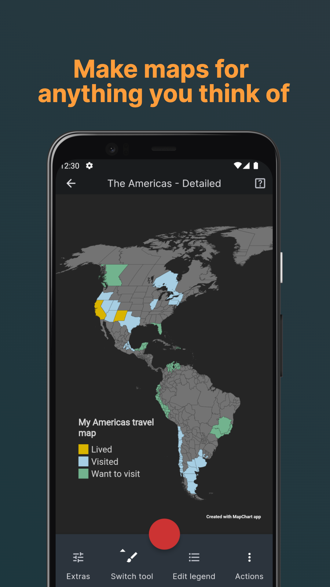 اسکرین شات 7 برنامه MapChart