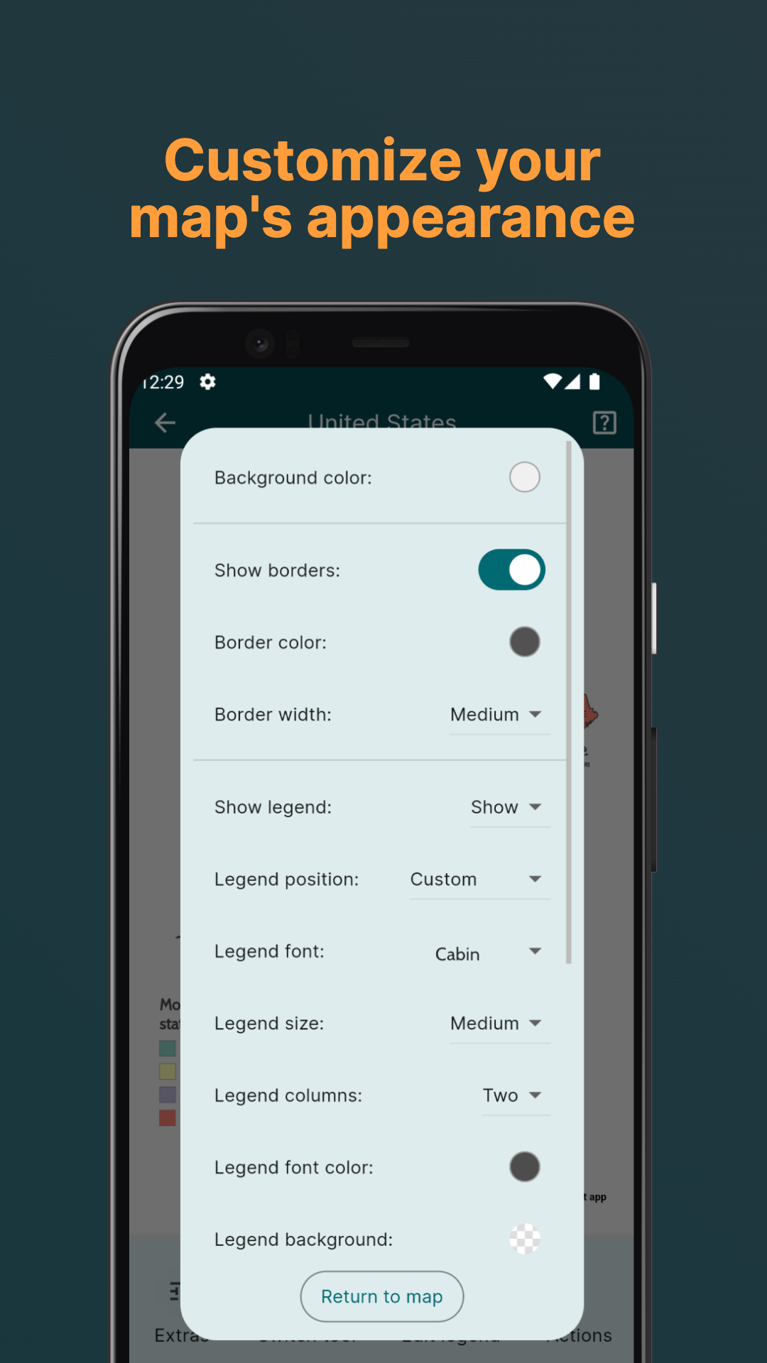 اسکرین شات 5 برنامه MapChart