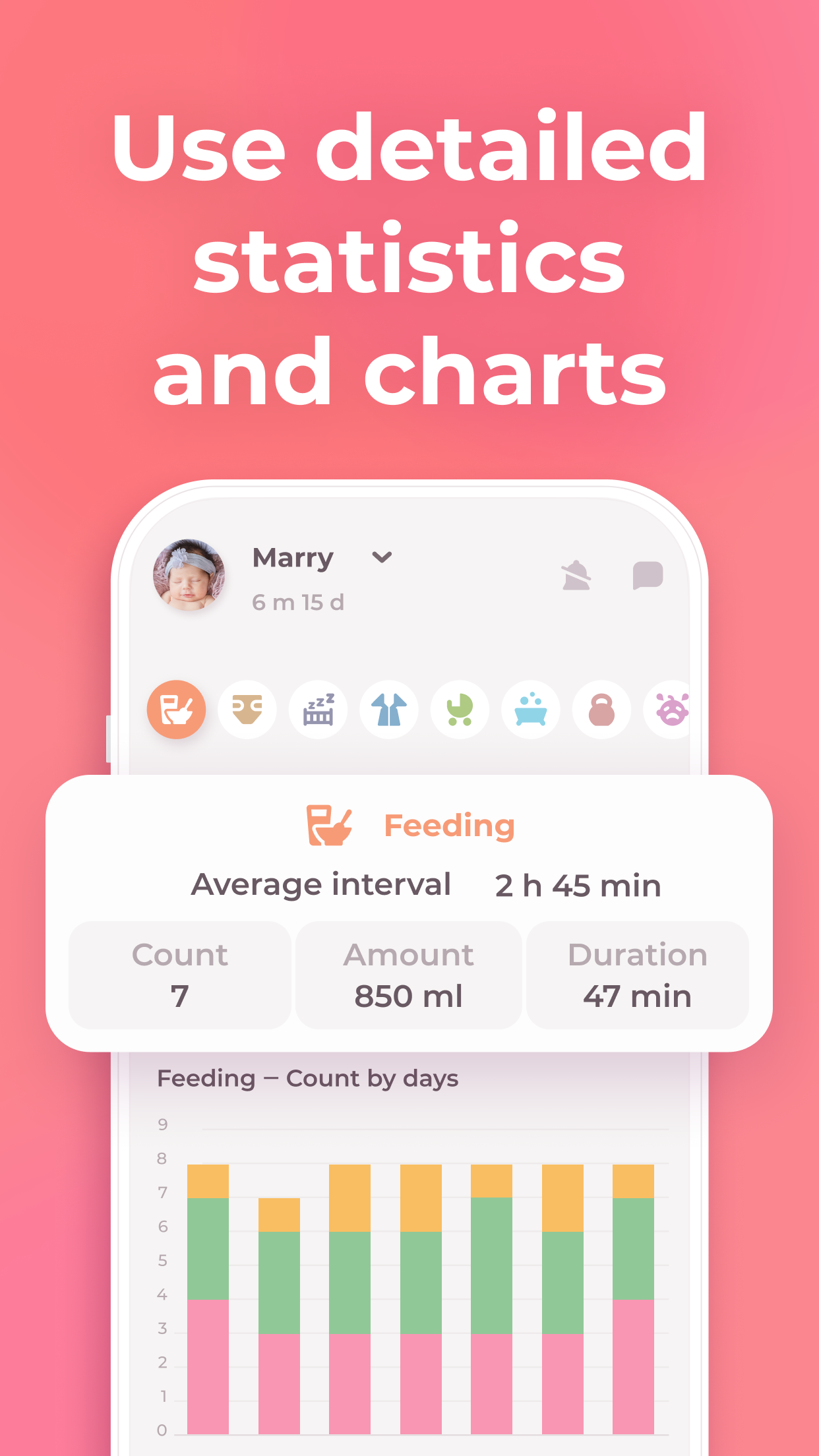 اسکرین شات 6 برنامه Breastfeeding tracker Pump log