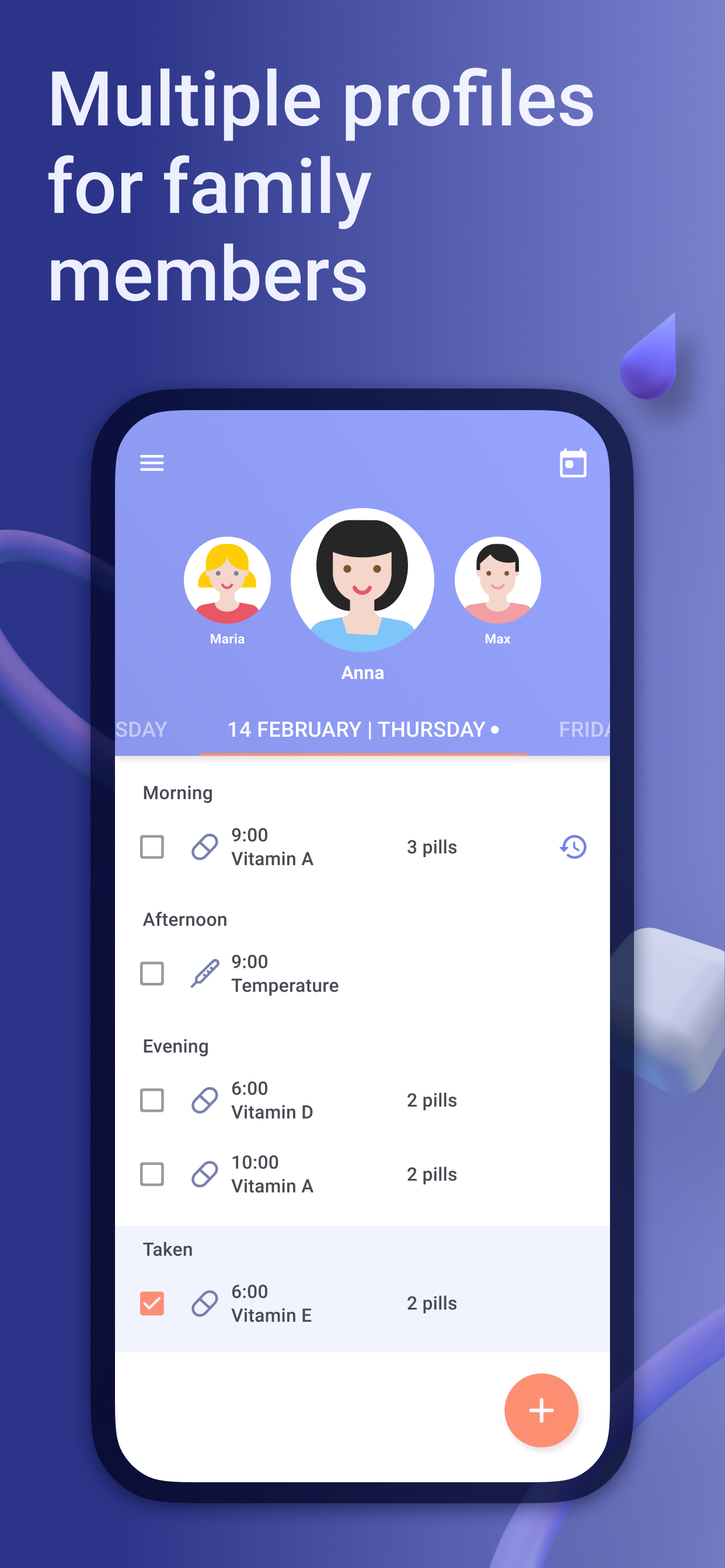 اسکرین شات 4 برنامه Pill & medication reminder