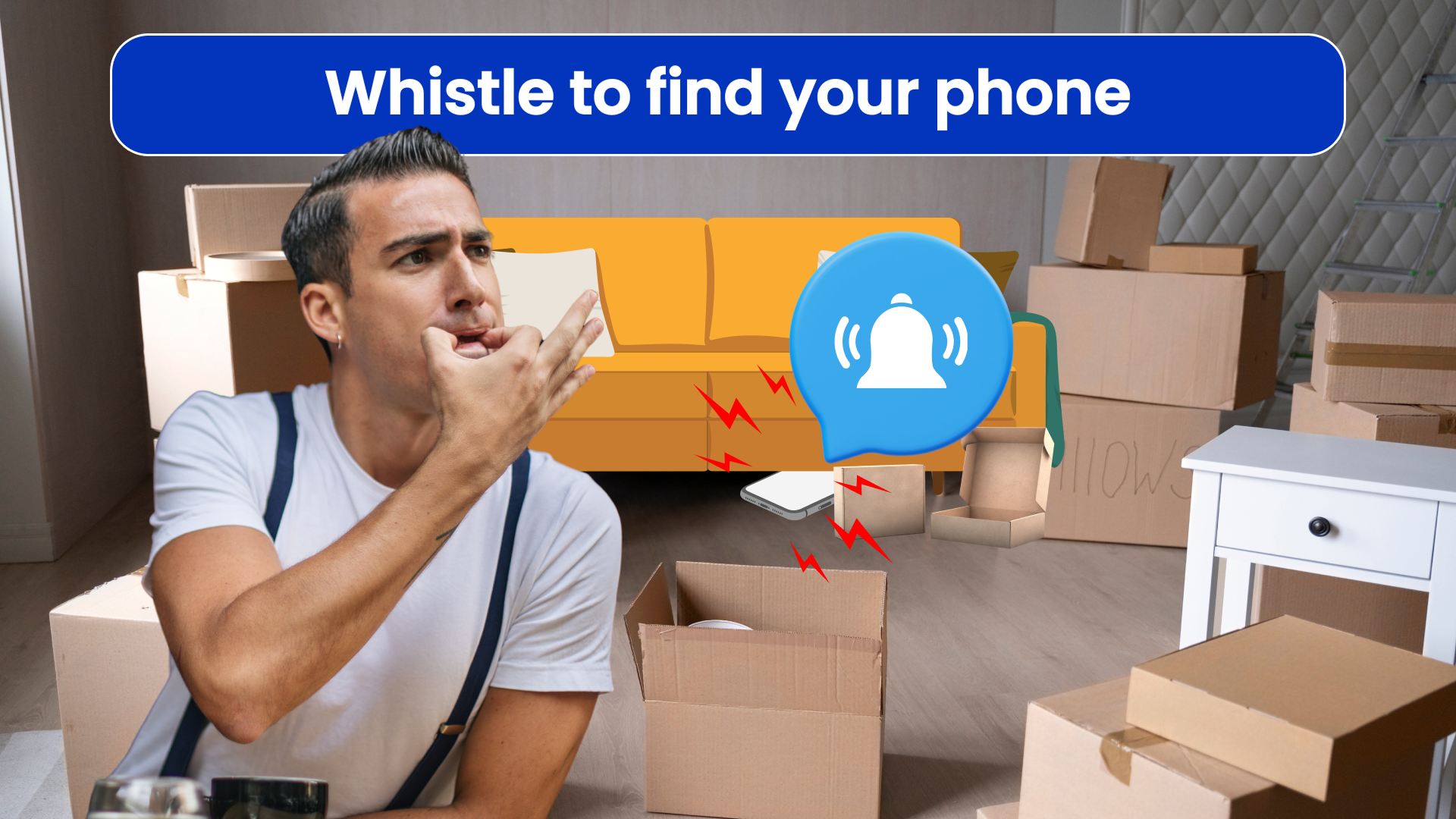 اسکرین شات 3 برنامه Find Your Phone Clap, Whistle