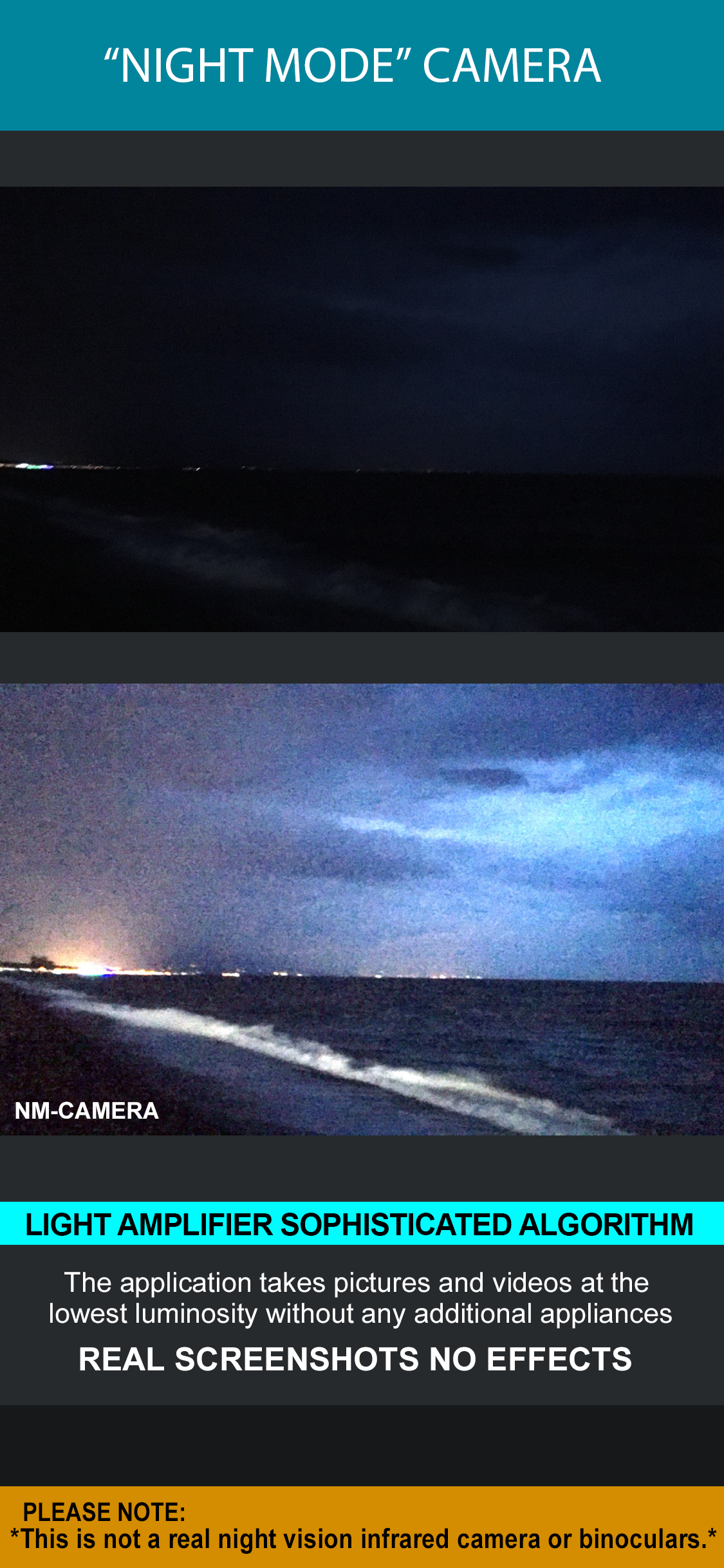 اسکرین شات 4 برنامه Night Mode Camera Photo Video