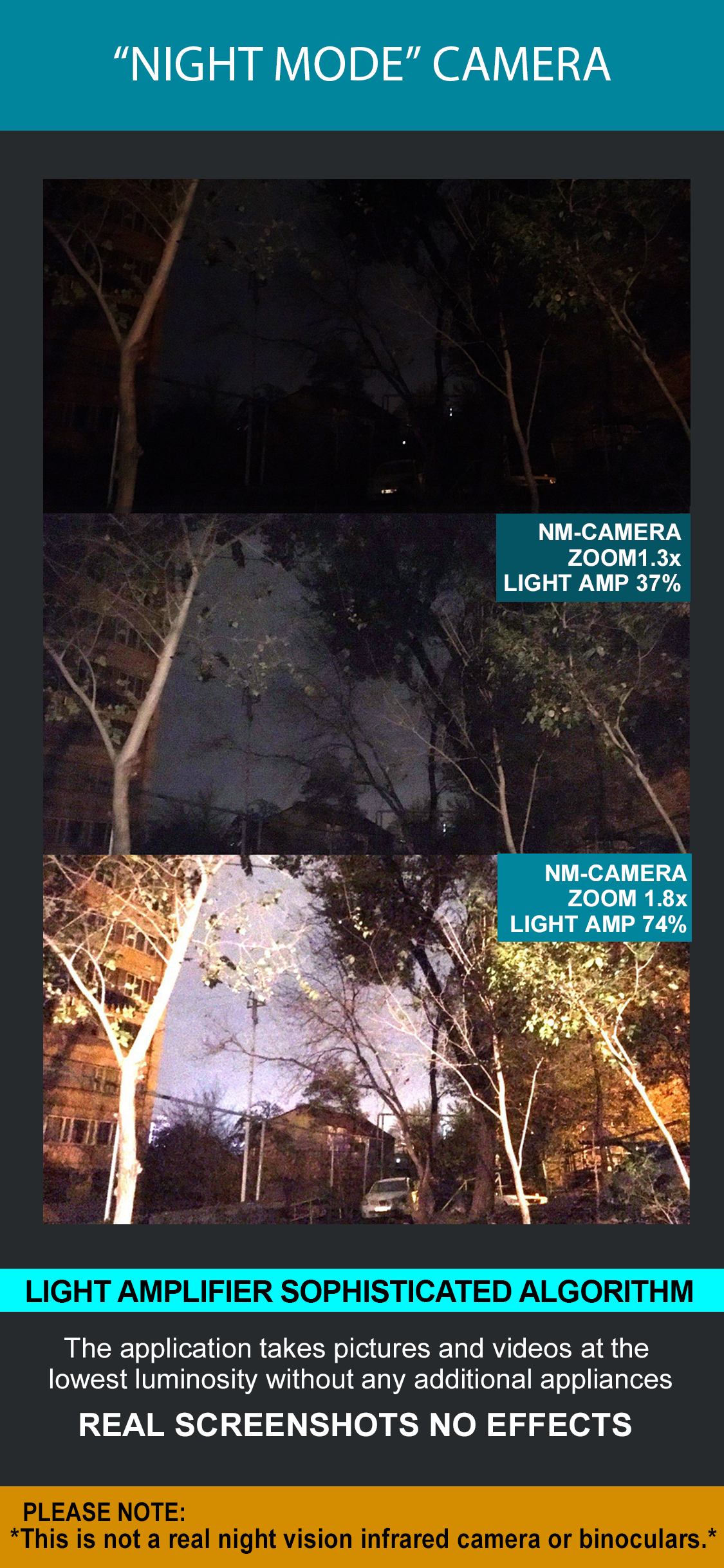 اسکرین شات 7 برنامه Night Mode Camera Photo Video