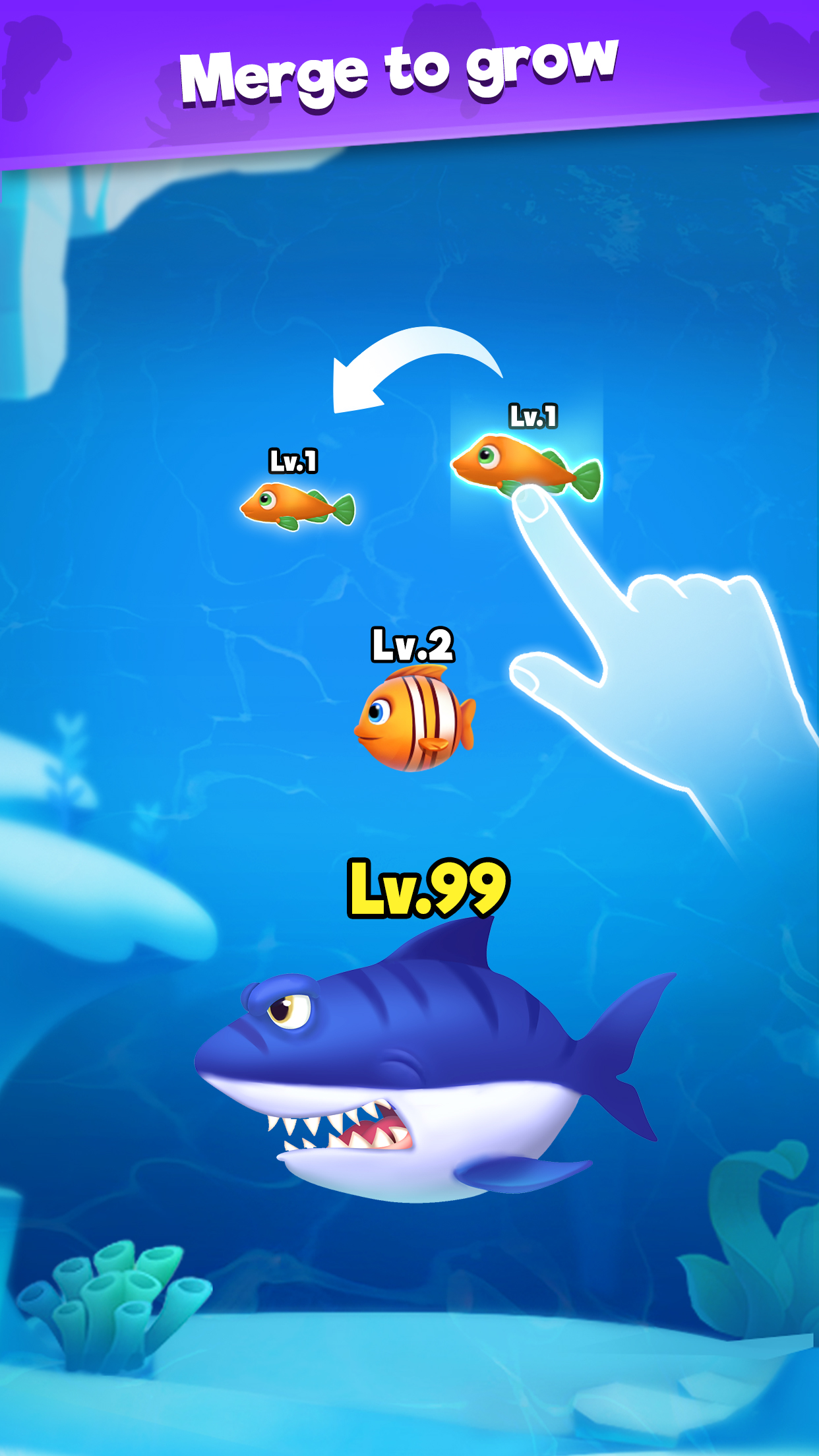 اسکرین شات 3 بازی Fish Go.io - Be the fish king