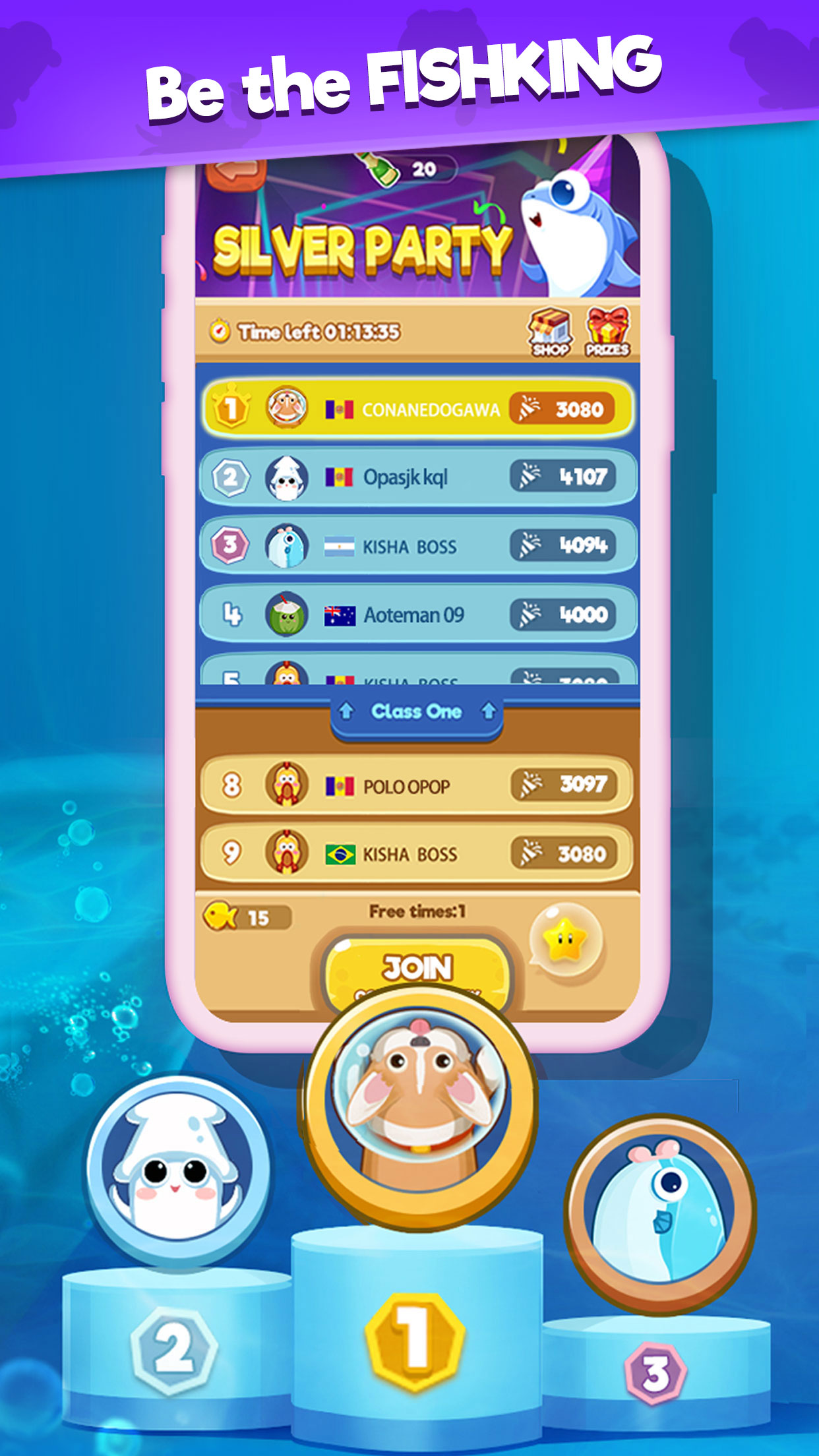 اسکرین شات 7 بازی Fish Go.io - Be the fish king