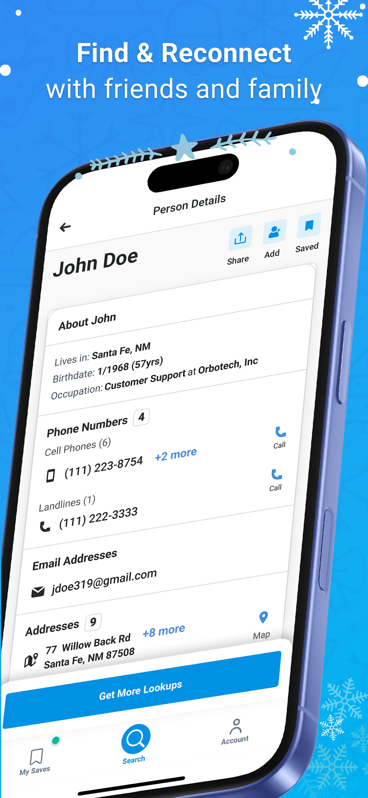 اسکرین شات 3 برنامه Whitepages Search, Find People