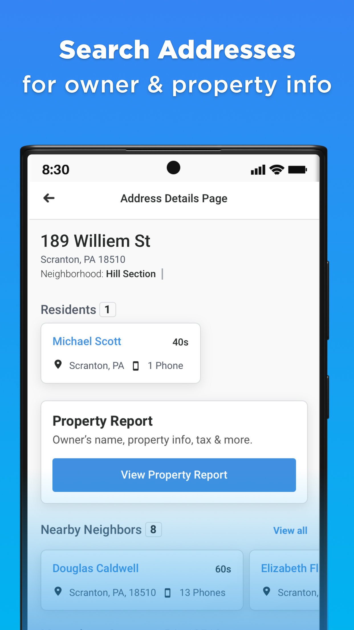 اسکرین شات 4 برنامه Whitepages Search, Find People