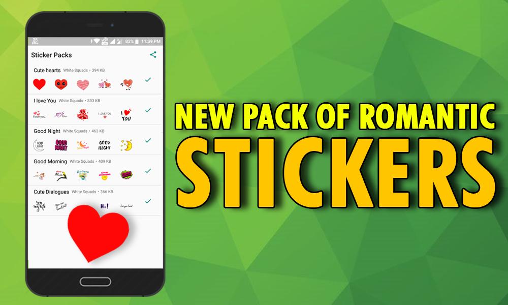 اسکرین شات 3 برنامه Romantic Love Stickers 2022
