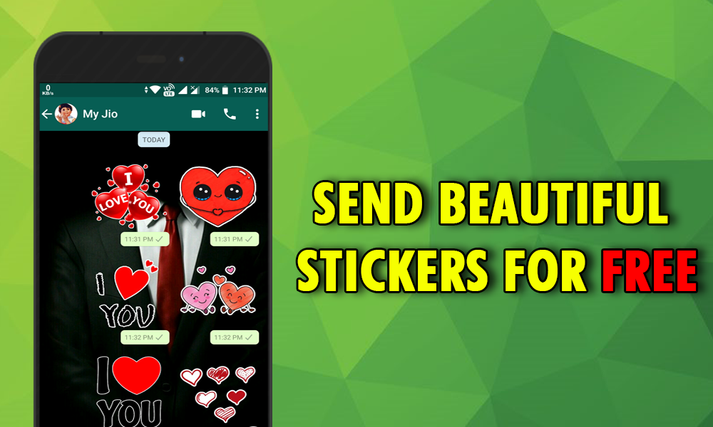 اسکرین شات 2 برنامه Romantic Love Stickers 2022