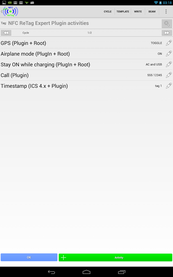 اسکرین شات 2 برنامه NFC ReTag Expert Plugin