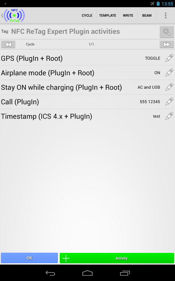 اسکرین شات 5 برنامه NFC ReTag Expert Plugin