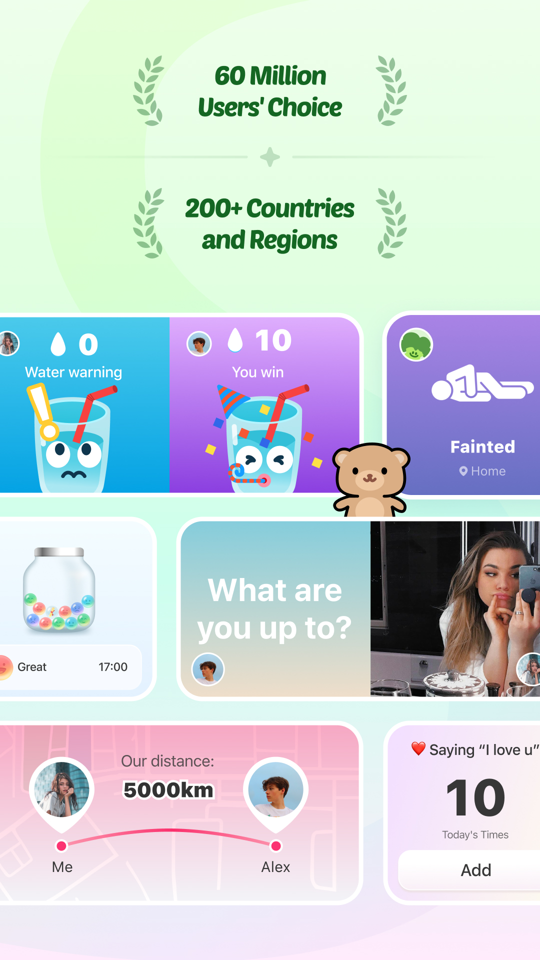 اسکرین شات 2 برنامه Widgetable: Besties & Couples