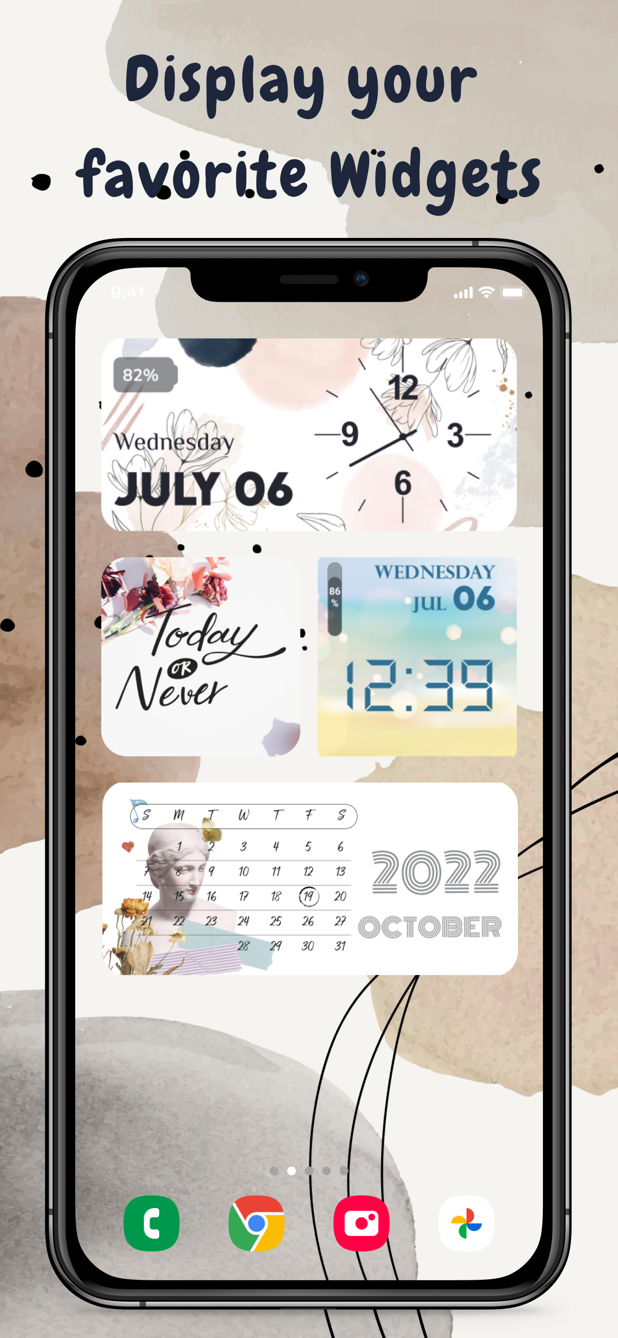 اسکرین شات 5 برنامه Widget iOS 16 - Color Widgets