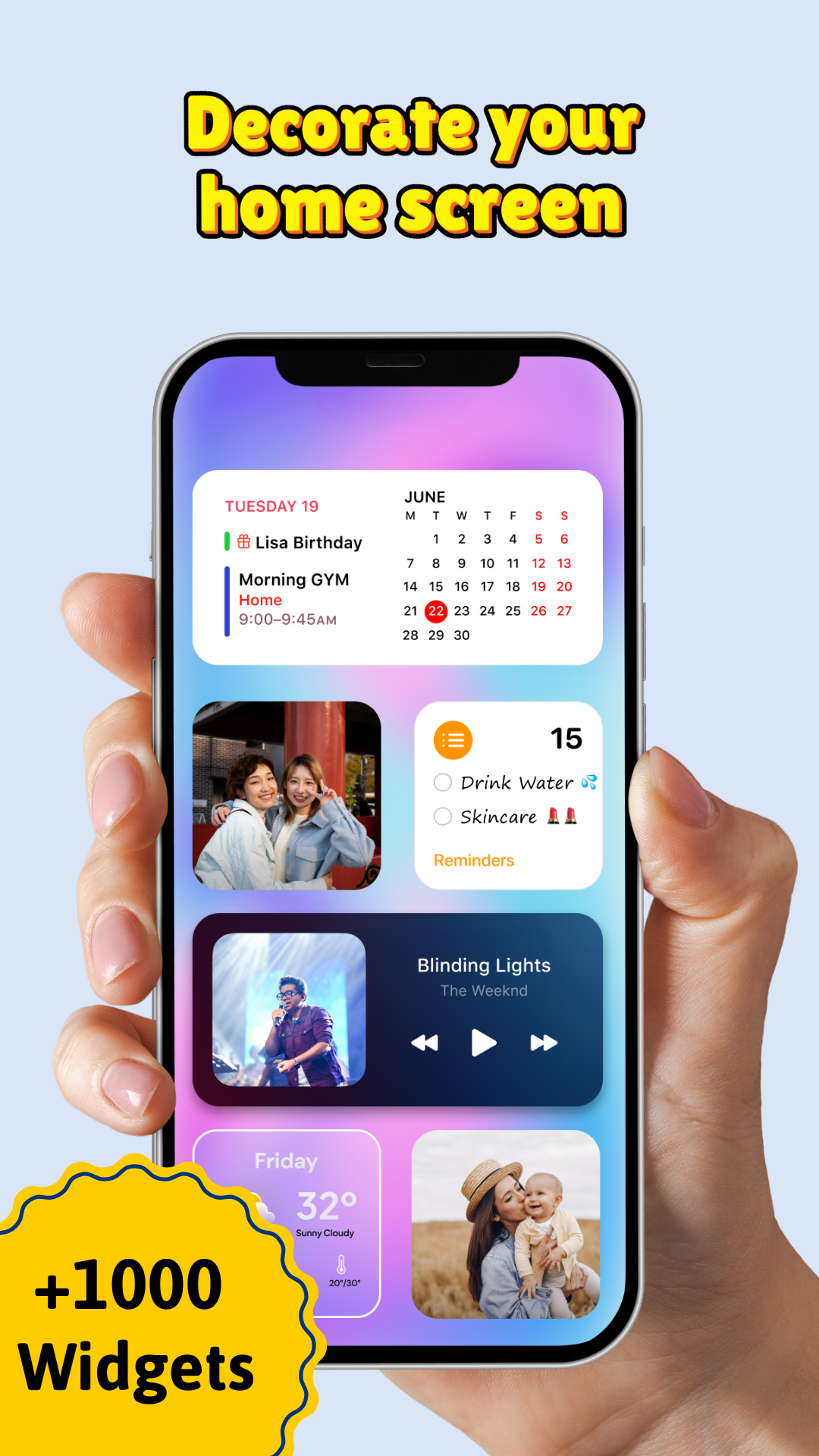 اسکرین شات 1 برنامه Laka Widgets: Widgets, Themes