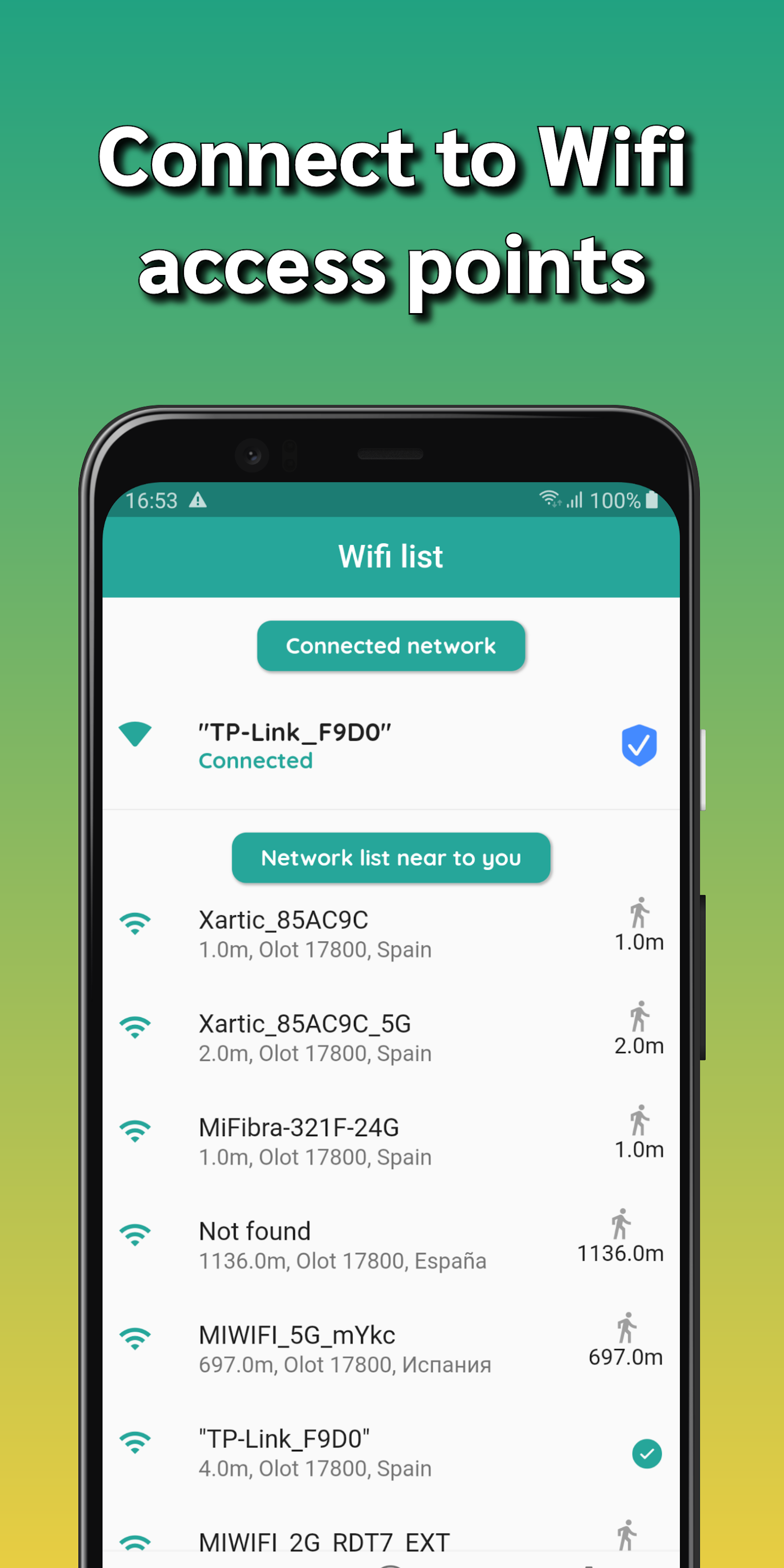 اسکرین شات 1 برنامه Wifi Password Scan