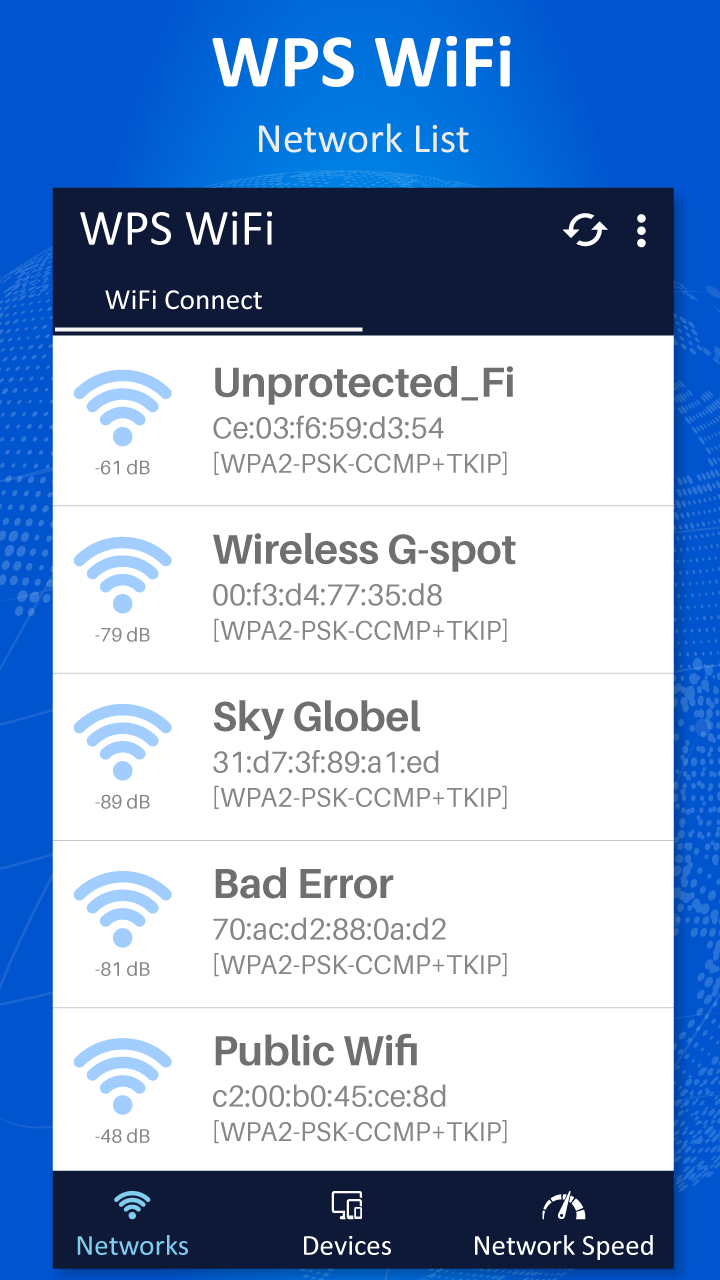 اسکرین شات 1 برنامه WiFi WPS Connect -WiFi Connect