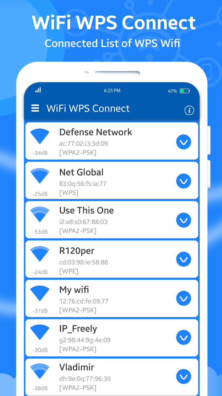 اسکرین شات 1 برنامه WpsApp wifi master key - WPS