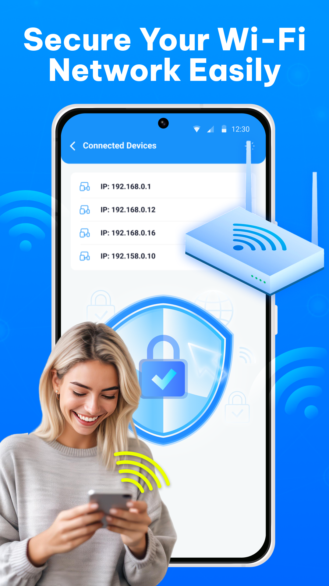 اسکرین شات 4 برنامه Show Wifi Password: Wifi List