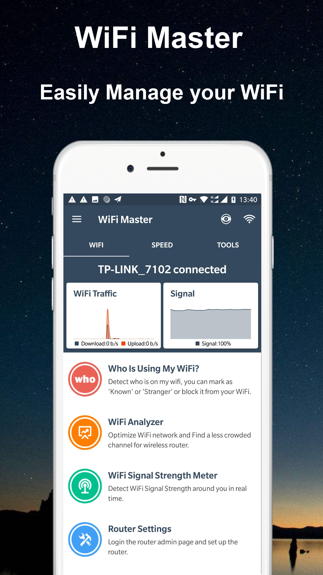 اسکرین شات 1 برنامه WiFi Router Master & Analyzer