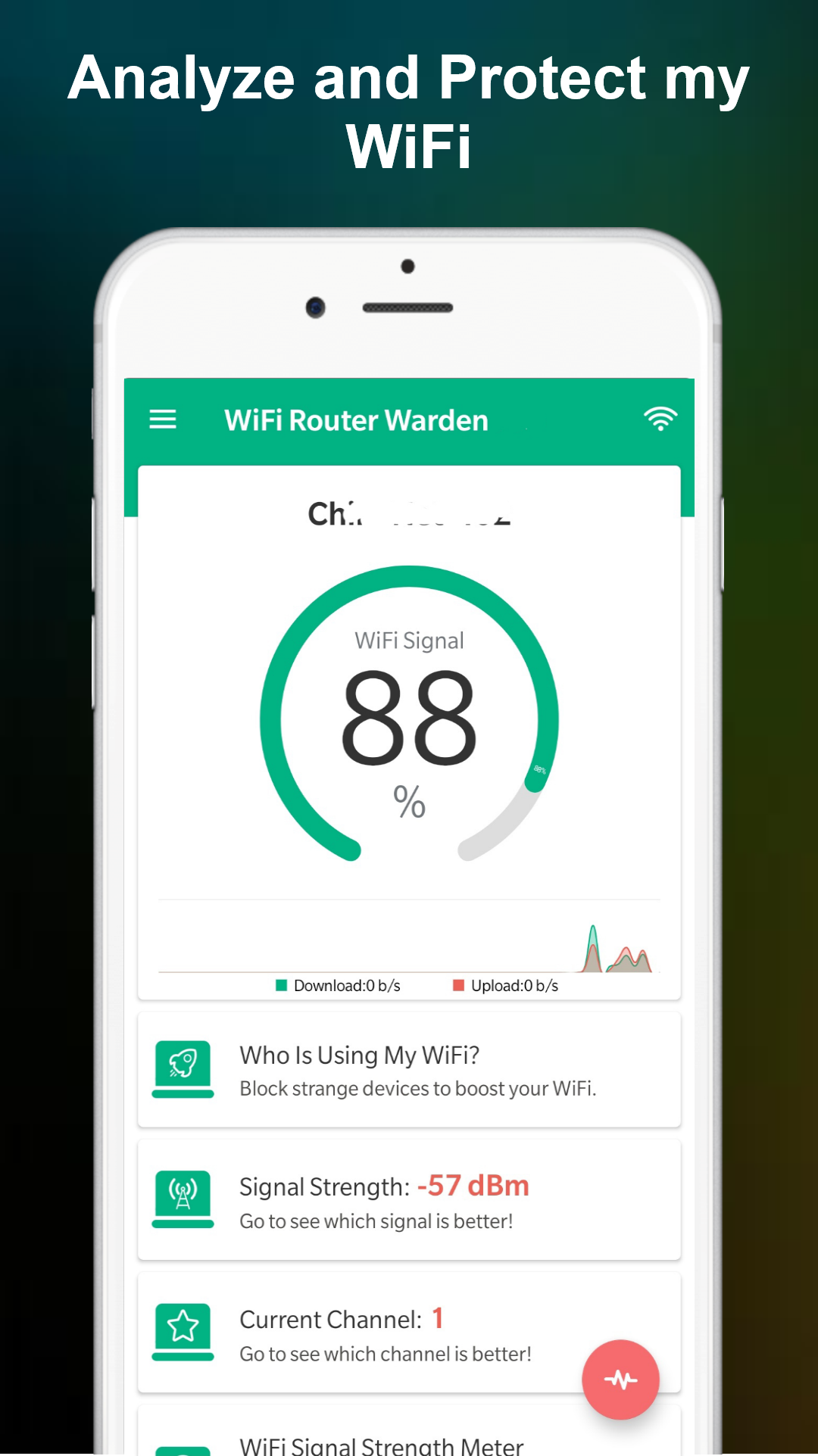 اسکرین شات 1 برنامه WiFi Router Warden - Analyzer