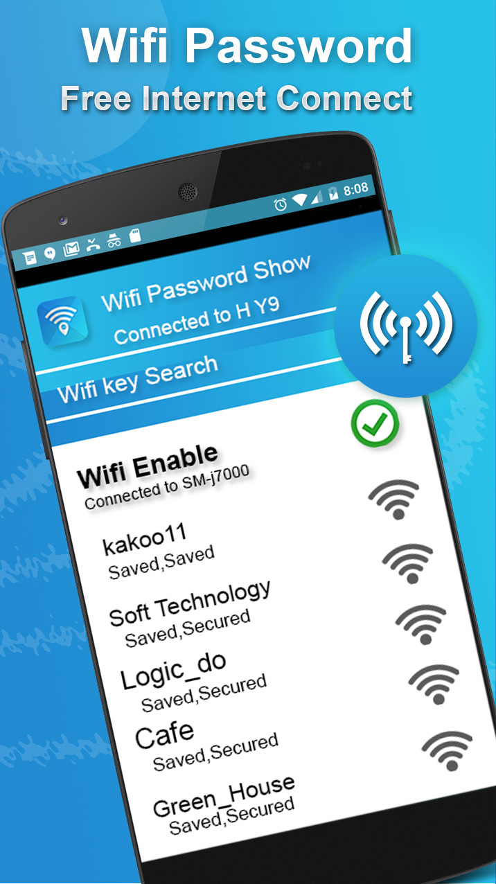 اسکرین شات 3 برنامه Wifi map & Password key Show