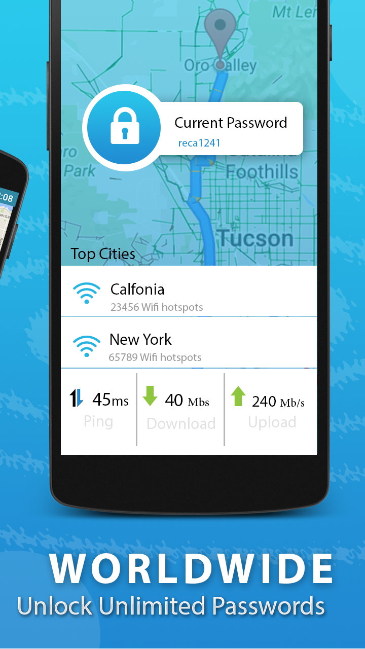 اسکرین شات 2 برنامه Wifi map & Password key Show