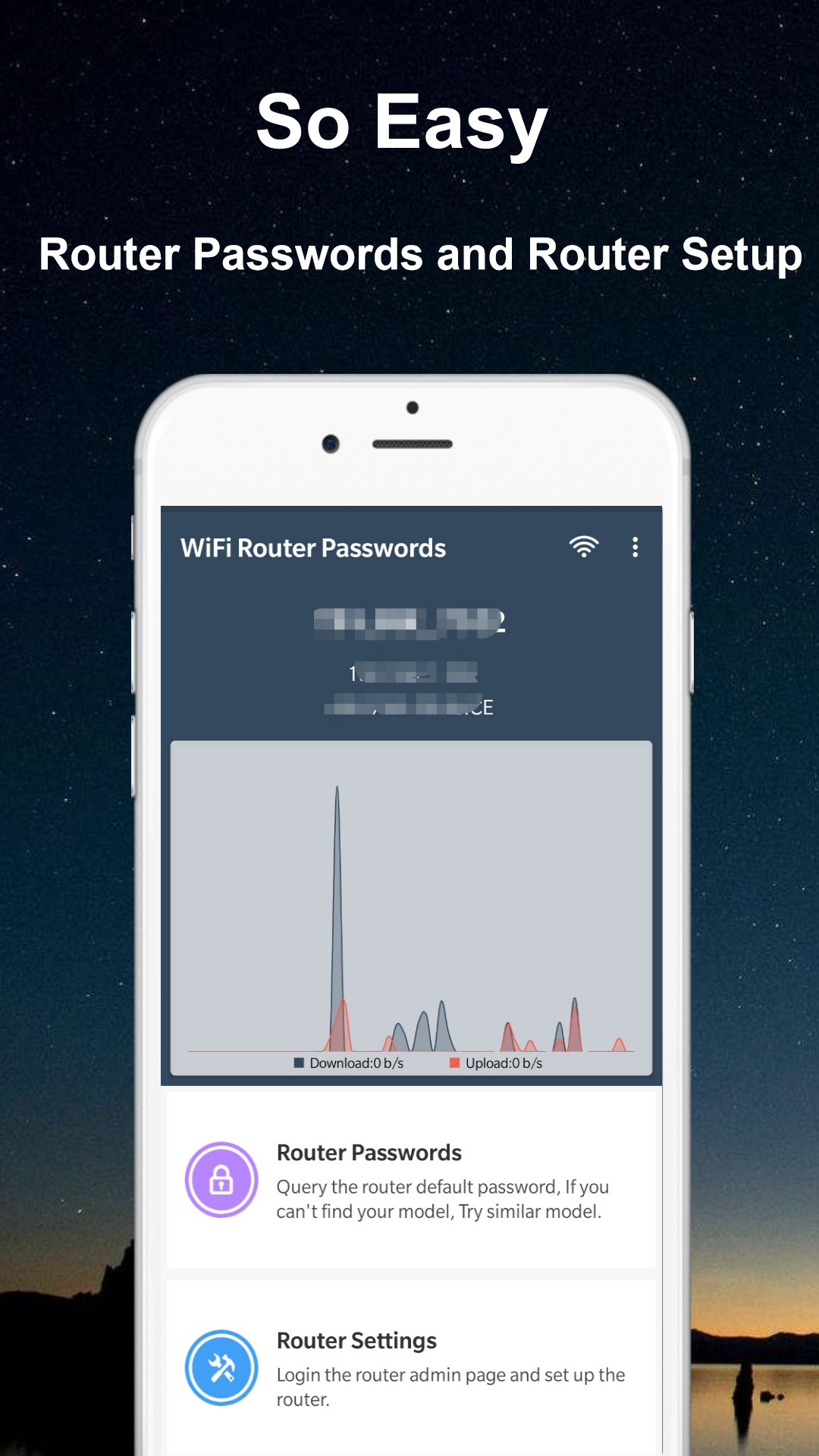 اسکرین شات 1 برنامه Default WiFi Router Passwords