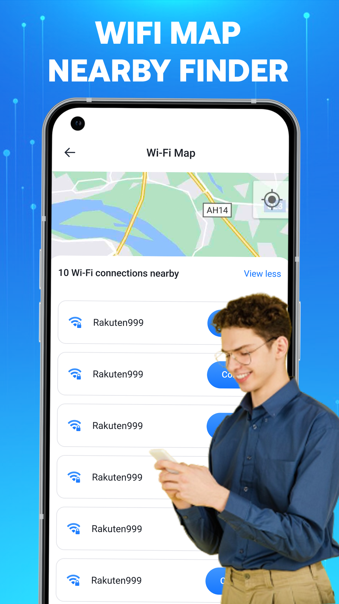 اسکرین شات 2 برنامه WiFi Password Scan & WiFi Map