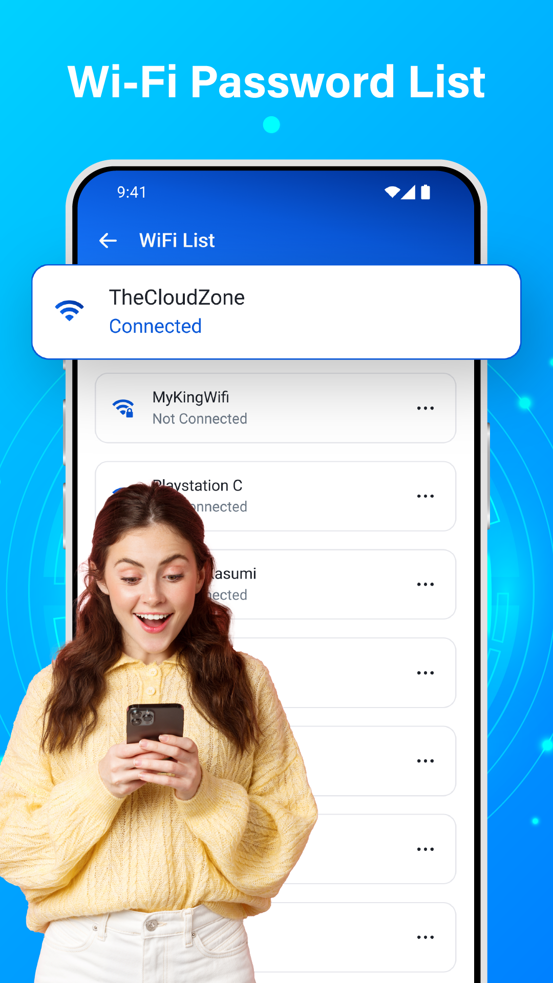 اسکرین شات 1 برنامه Show WiFi Password & WiFi Map