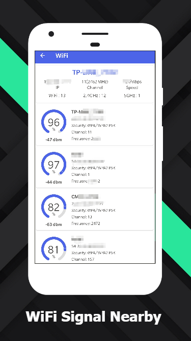 اسکرین شات 3 برنامه WiFi Signal Strength Meter