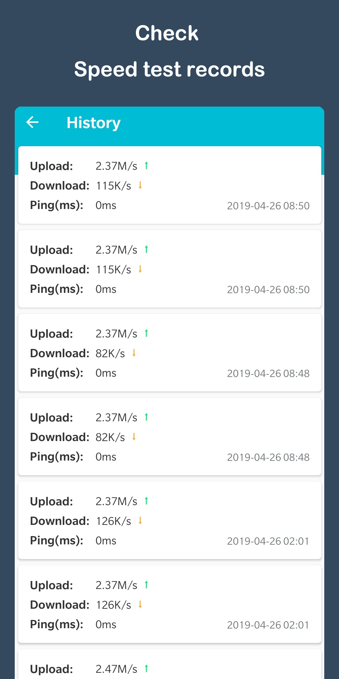 اسکرین شات 4 برنامه WiFi Speed Test - WiFi Meter