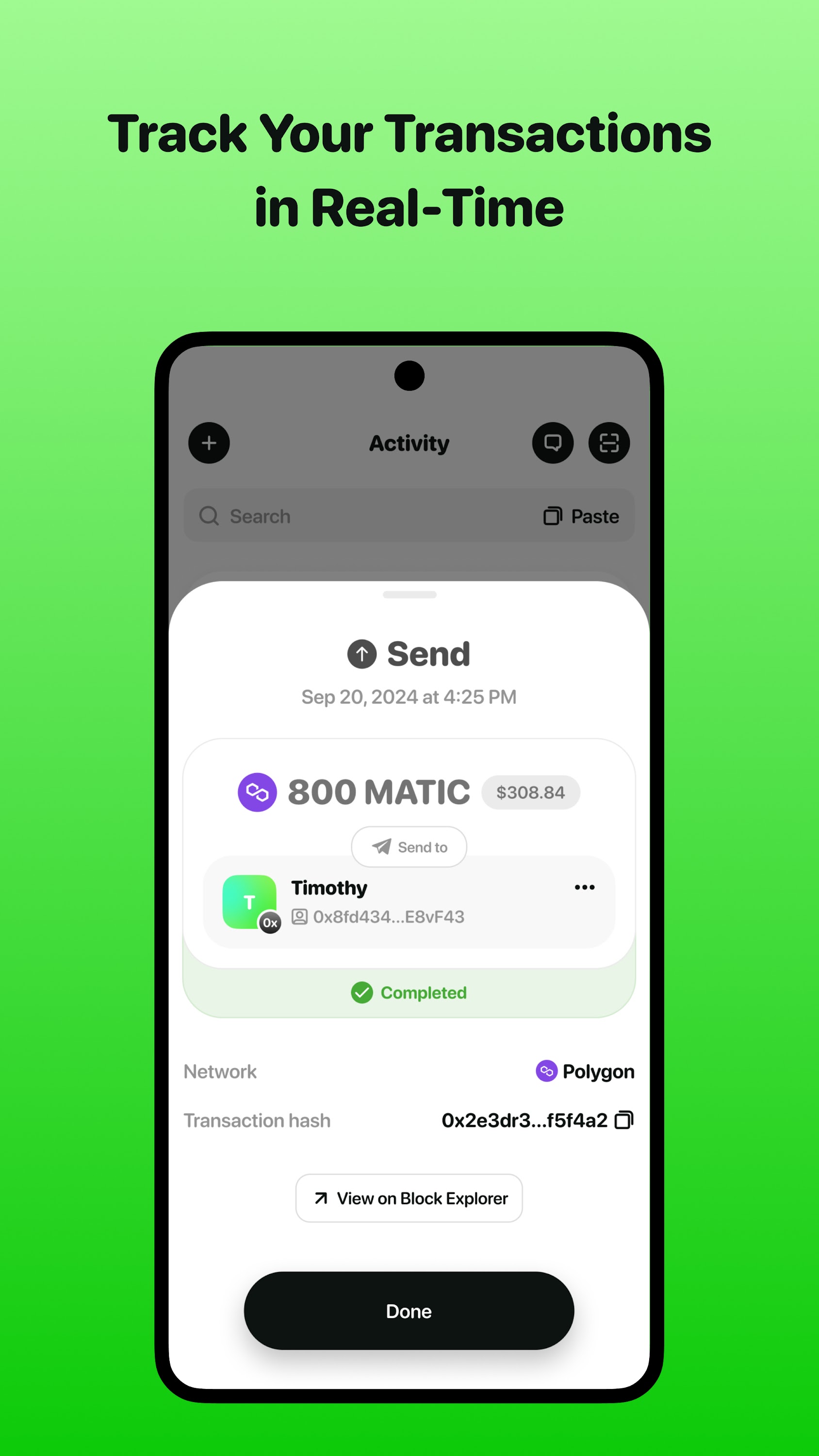 اسکرین شات 6 برنامه Wigwam: Crypto Web3 Wallet