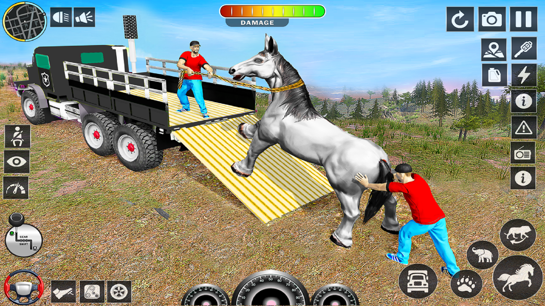 اسکرین شات 2 بازی Wild Animals Transport Truck