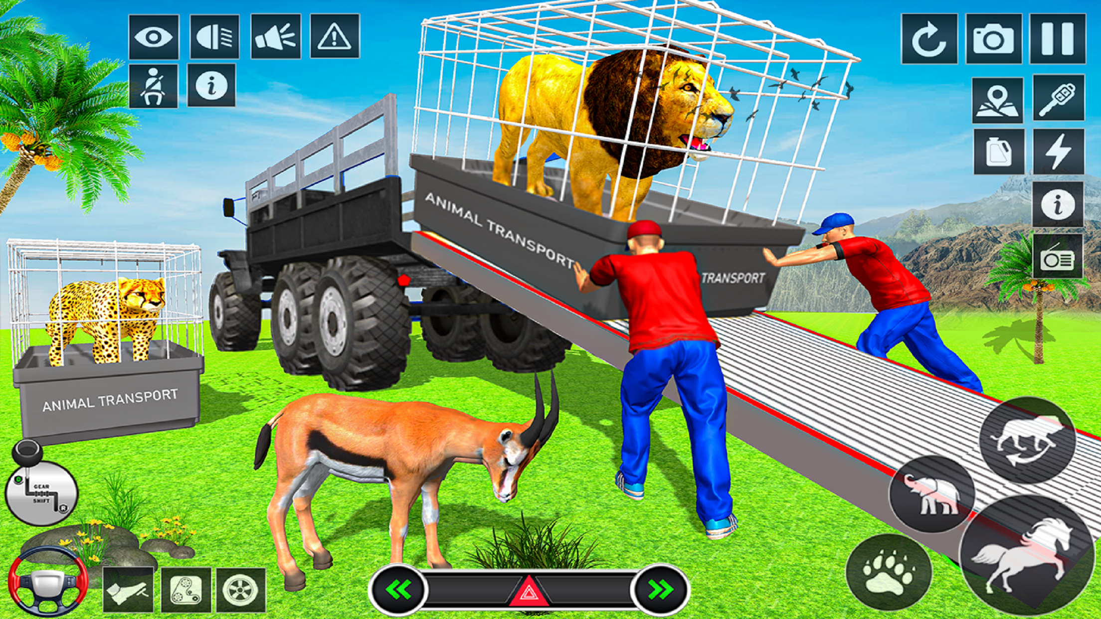 اسکرین شات 3 بازی Wild Animals Transport Truck
