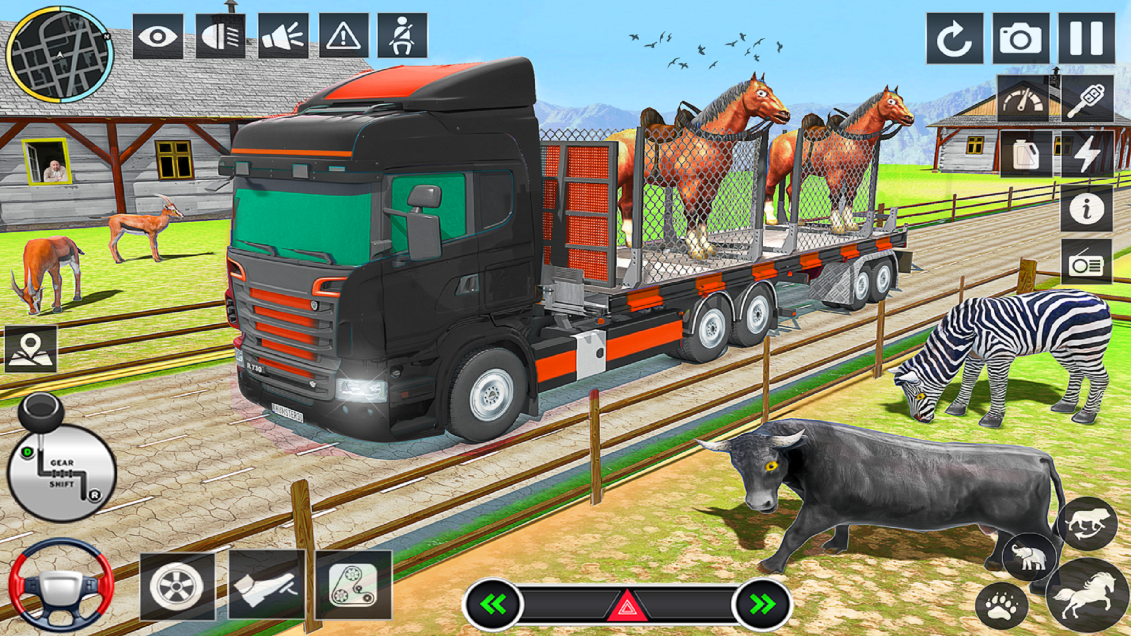 اسکرین شات 5 بازی Wild Animals Transport Truck
