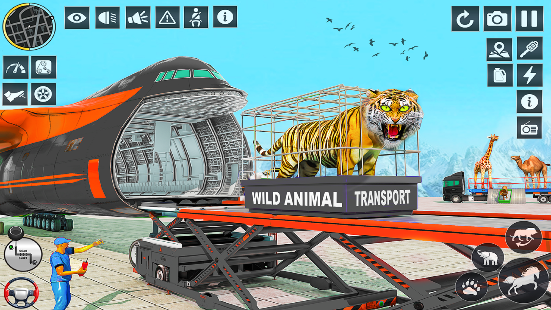 اسکرین شات 8 بازی Wild Animals Transport Truck
