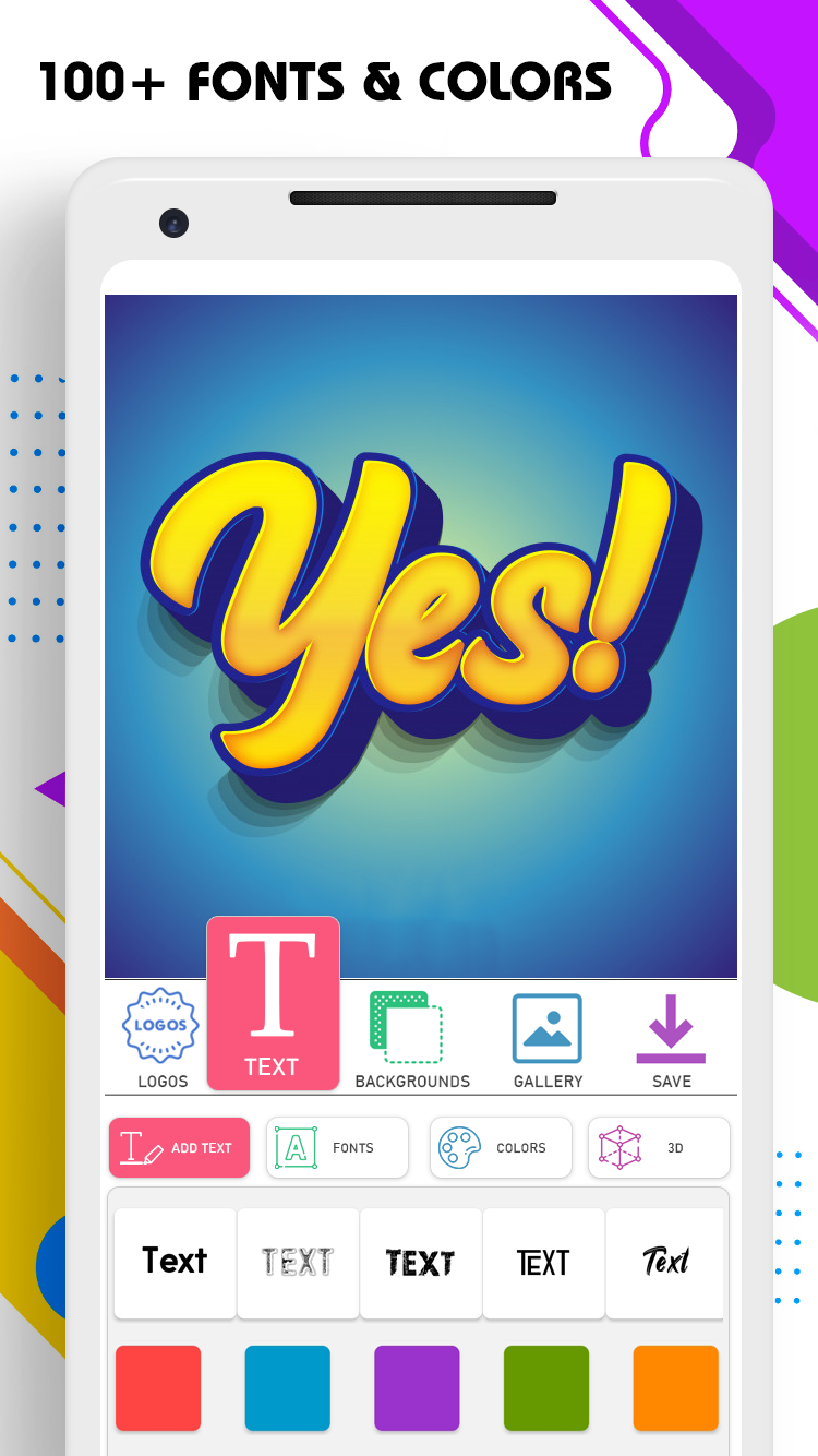 اسکرین شات 7 برنامه 3D Logo Maker & Logo Creator