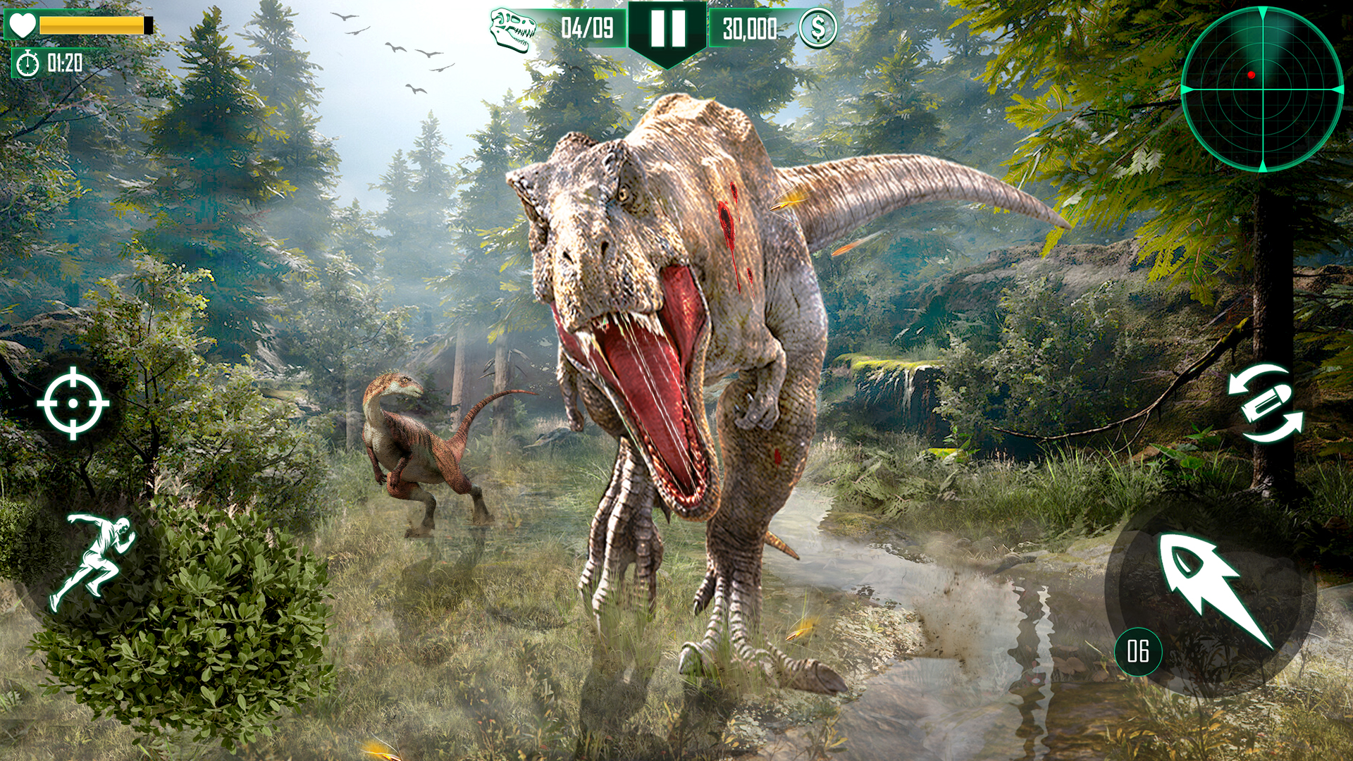 اسکرین شات 2 بازی Wild Dinosaur Hunting Gun Game