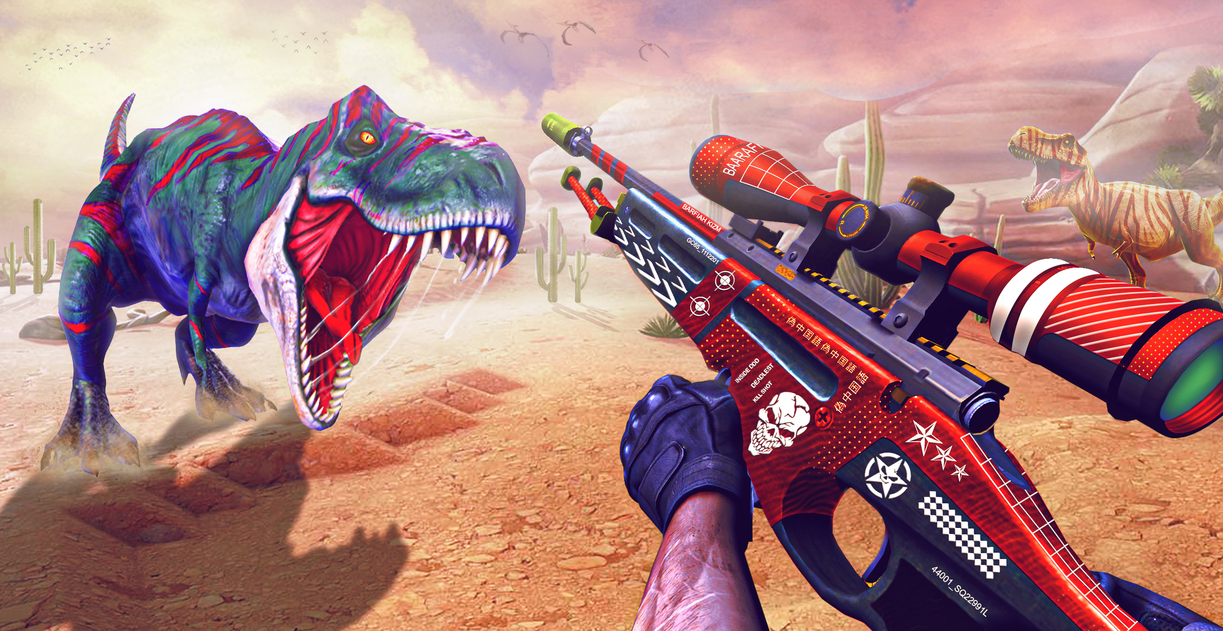 اسکرین شات 1 بازی Wild Dinosaur Hunting Gun Game
